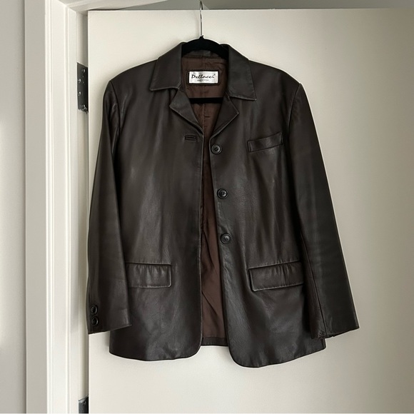 Vintage Pellacci Brown Leather Jacket - Picture 6 of 10